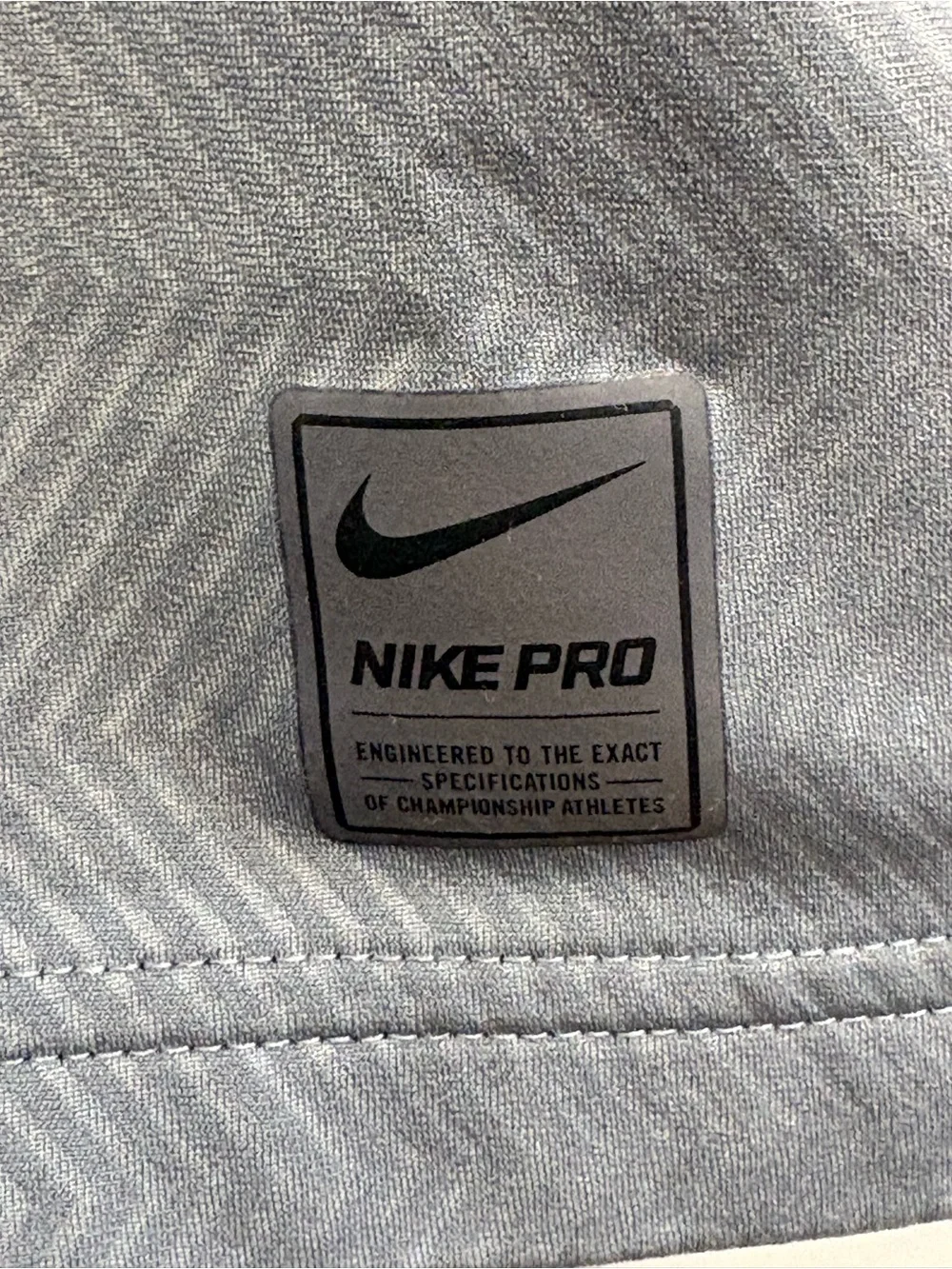 Nike Pro Hyperwarm Grey Quarter-Zip Pullover